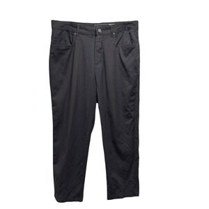 Woolly Mens 32 (25" Inseam) Gray Merino Wool Straight Leg Longhaul Stretch Pants